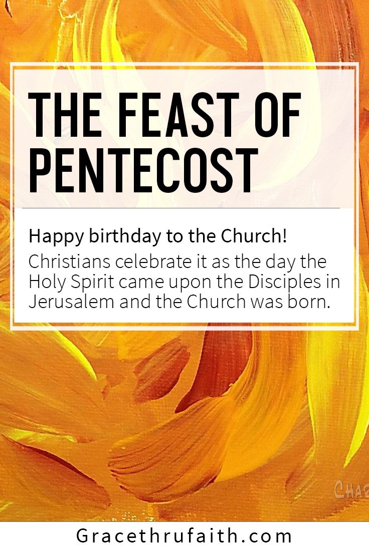 The Feast of Pentecost Pinterest Image